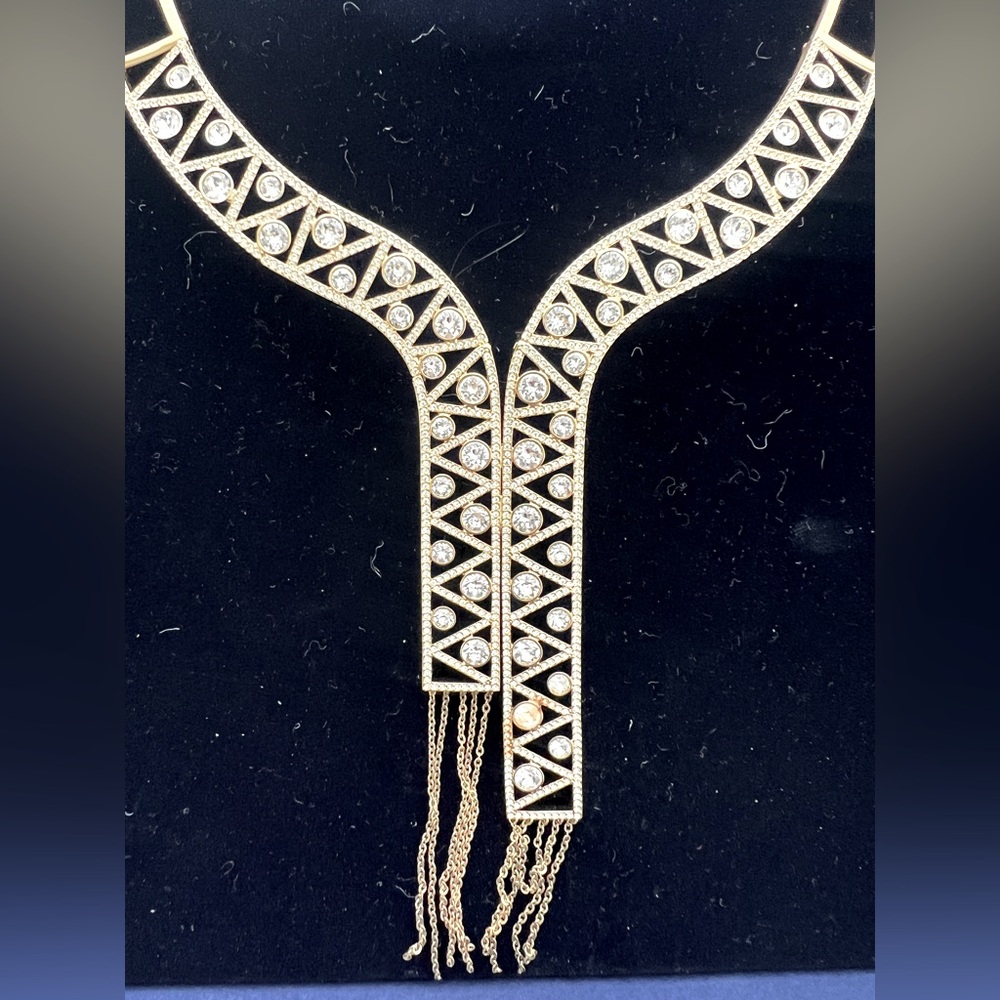 NIB New in Box Swarovski Crystal Bib Necklace